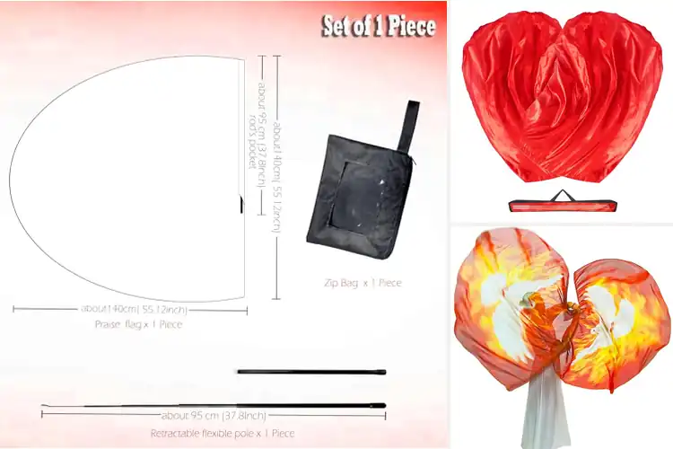 Detailed view of Best 55 Inch Flags: Top 10 Picks for Worship & Dance
