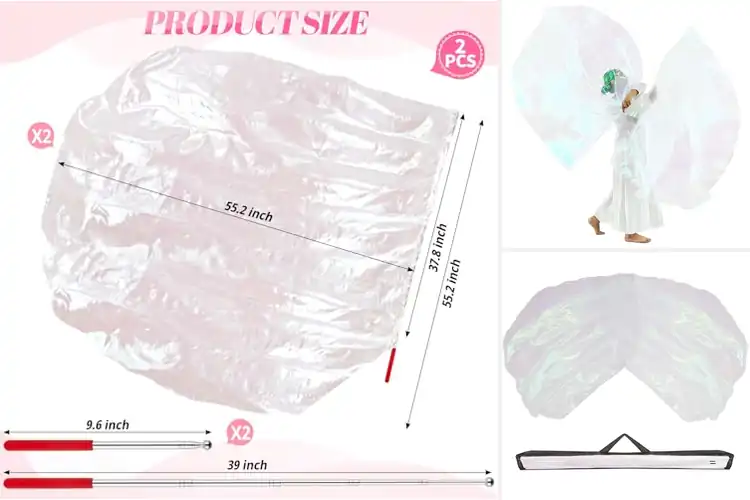 Detailed view of Best 55 Inch Praise Flags Set