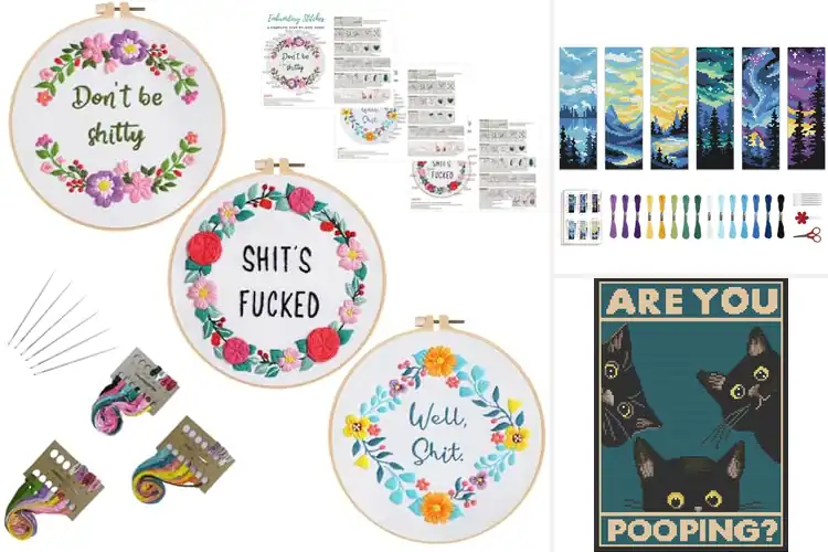 Detailed view of Best Adult Cross Stitch Kits