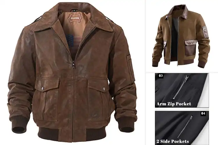 Detailed view of Best Aviator Bomber Jackets: Top 10 Stylish & Durable Picks