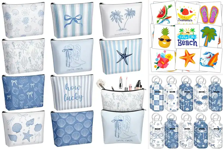 Detailed view of best beach theme party favors: Tropical Picks Guests Love