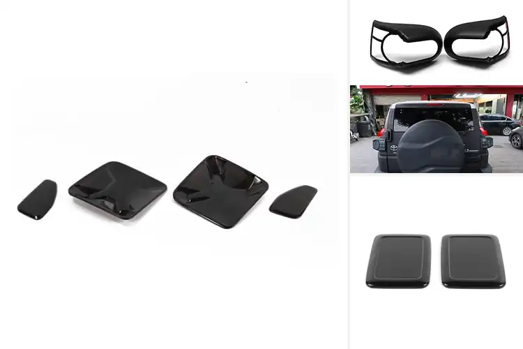 Detailed view of Best Blackened Rear Light Guards