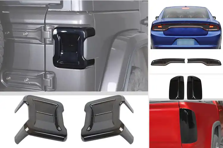 Detailed view of Best Blackened Taillight Trims