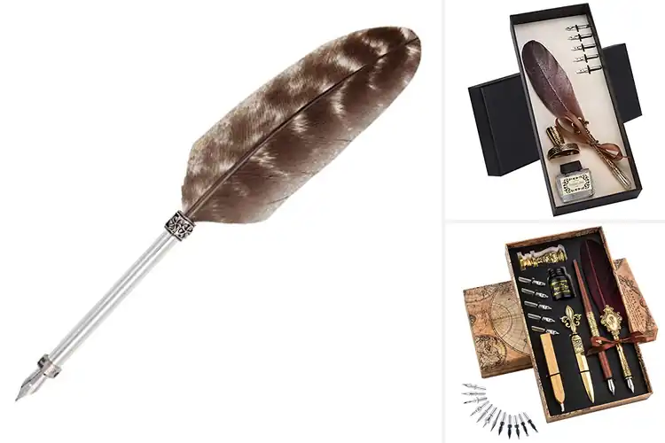 Detailed view of Best Brown Quill Pens