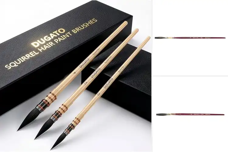 Detailed view of Best Brown Squirrel Hair Brushes