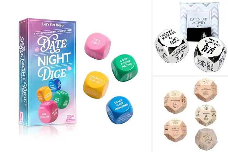 Detailed view of Best Couples Activity Dice: Roll into Fun Date Nights