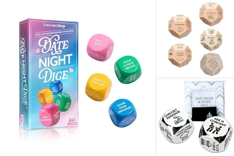 Detailed view of Best Couple’s Date Night Activities Dice