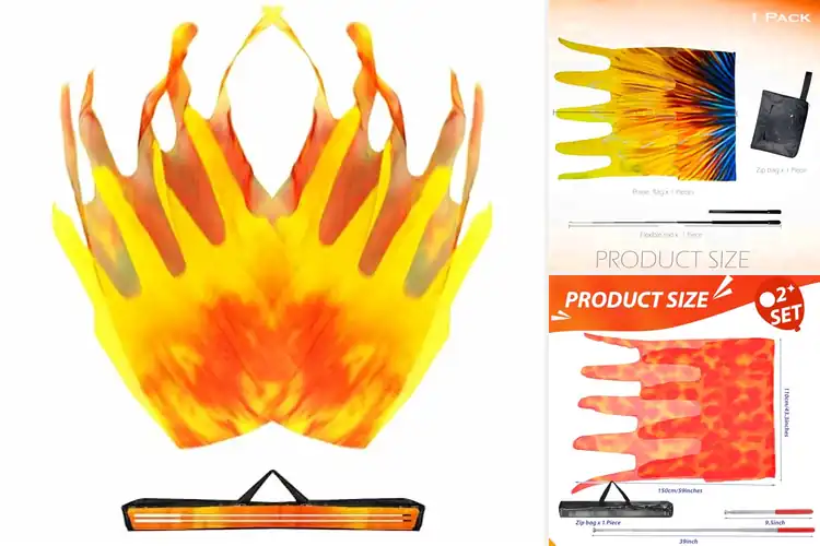 Detailed view of Best Double Layered Chiffon Worship Flags