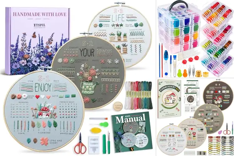 Detailed view of Best Embroidery Kits: 10 Top Picks to Spark Your Creativity