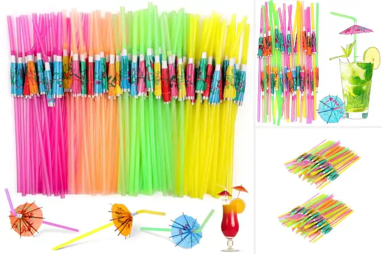Detailed view of Best Food-Grade Umbrella Straws for Safe, Fun Drink Moments