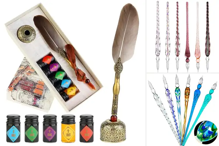 Detailed view of Best Glass Writing Quills for Creativity & Elegant Writing