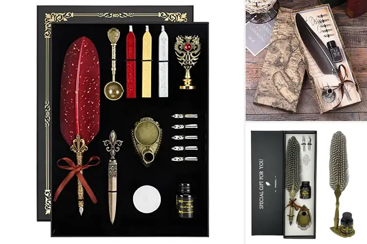 Detailed view of Best Handcrafted Quill Set