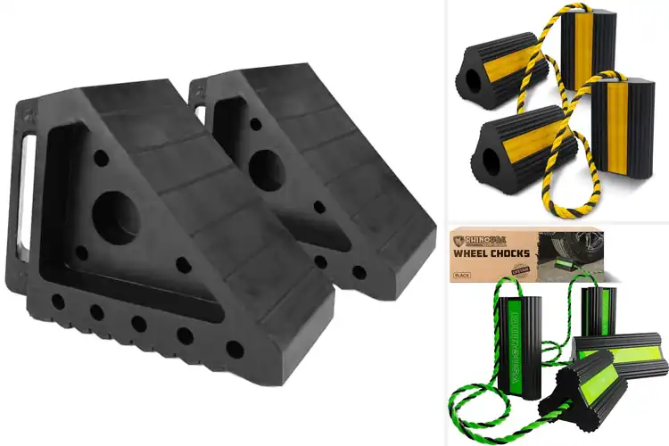 Detailed view of Best Heavy-Duty Trailer Chocks