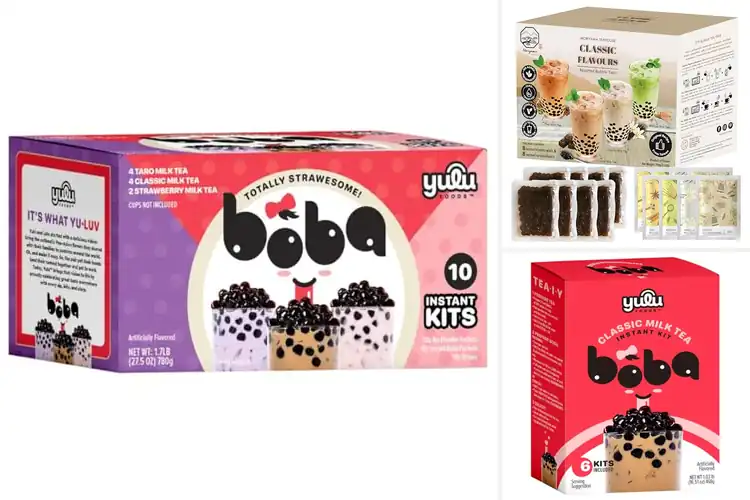 Detailed view of Best Instant Bubble Tea Kit With Milk Powder