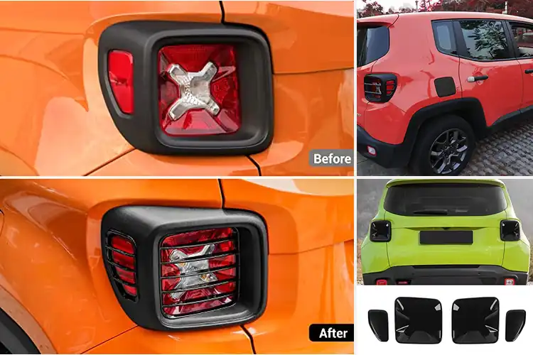 Detailed view of Best Jeep Renegade Taillight Covers