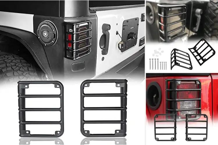 Detailed view of Best Jeep Taillight Guards