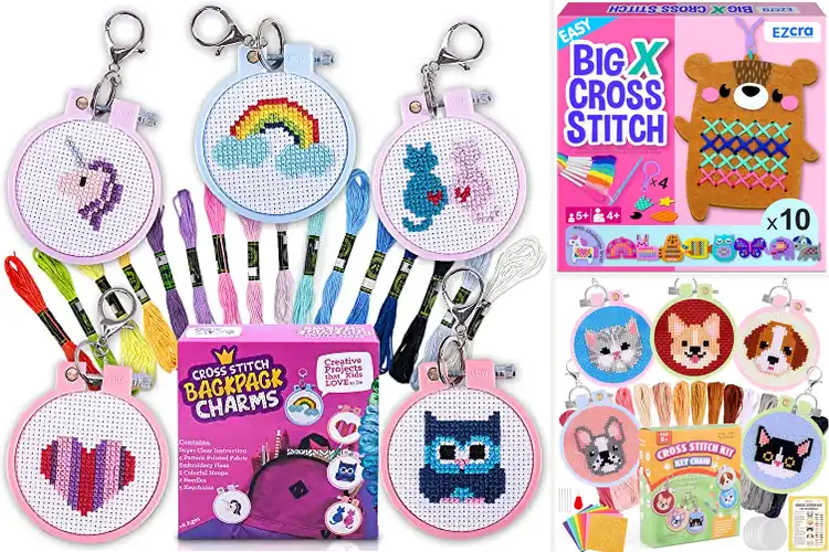 Detailed view of Best Kids Cross Stitch Kits
