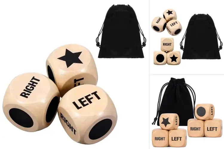 Detailed view of Best Lotus Wood Dice Set: Elevate Your Game Nights
