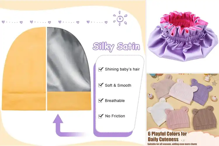 Detailed view of Best Newborn Silk Caps For Girls