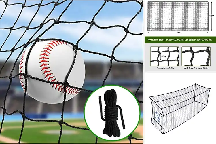 Detailed view of Best Nylon Baseball Nets