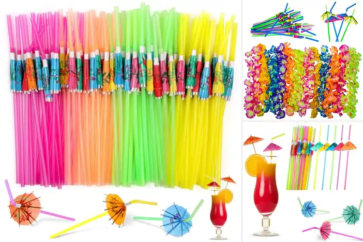 Detailed view of Best Party Umbrella Straws