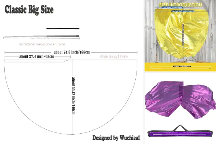 Detailed view of Best Praise Dance Flags: Top Picks to Elevate Your Worship