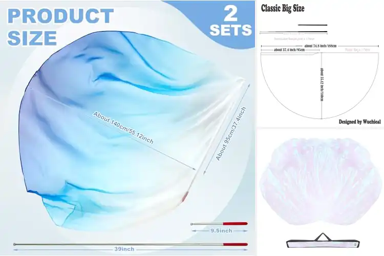 Detailed view of Best Praise Dance Flags With Flexible Rods
