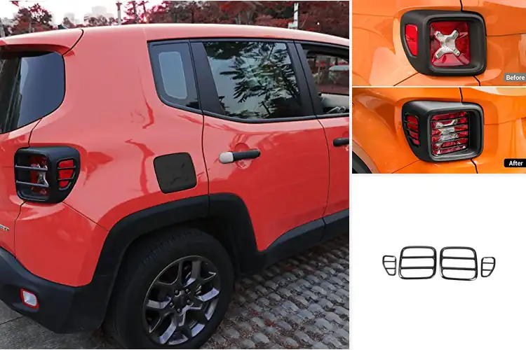 Detailed view of Best Rear Lamp Guards for Jeep Renegade
