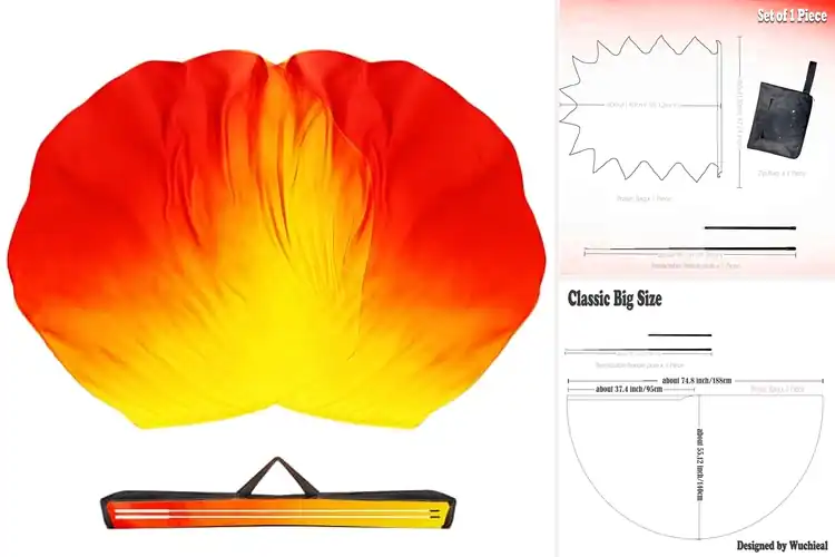 Detailed view of Best SilkLike Chiffon Worship Flags