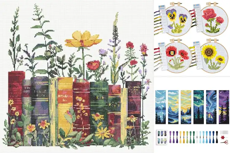 Detailed view of Best Stamped Cross Stitch Kits for Relaxing, Creative Fun