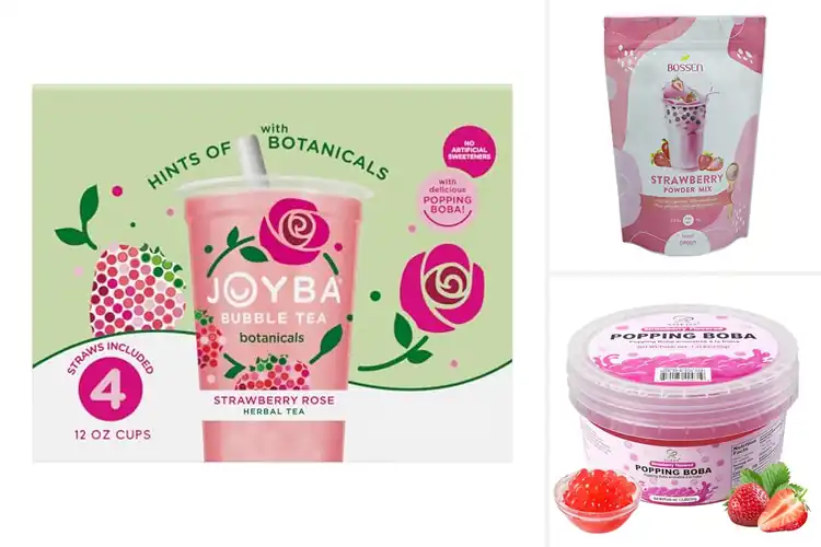 Detailed view of Best Strawberry Flavored Bubble Teas