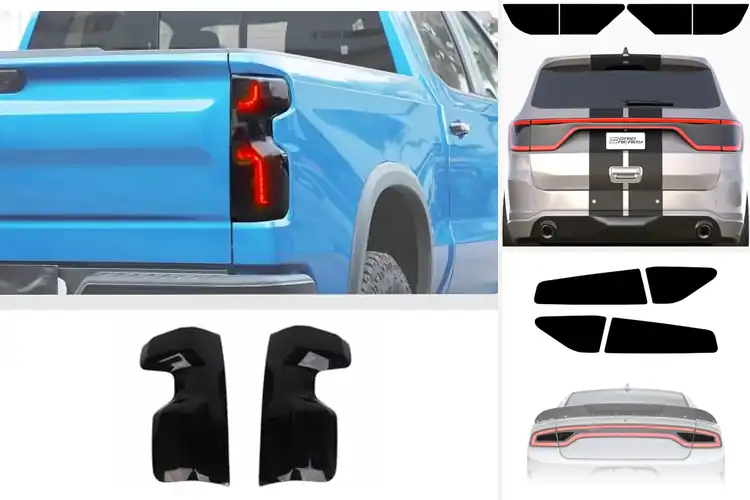 Detailed view of Best Taillight Trim Blackened Overlay