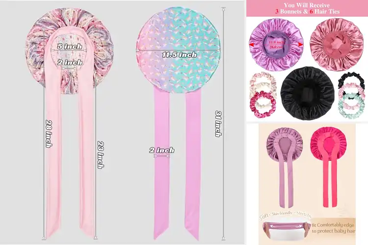 Detailed view of Best Toddler Hair Bonnets For Sleeping