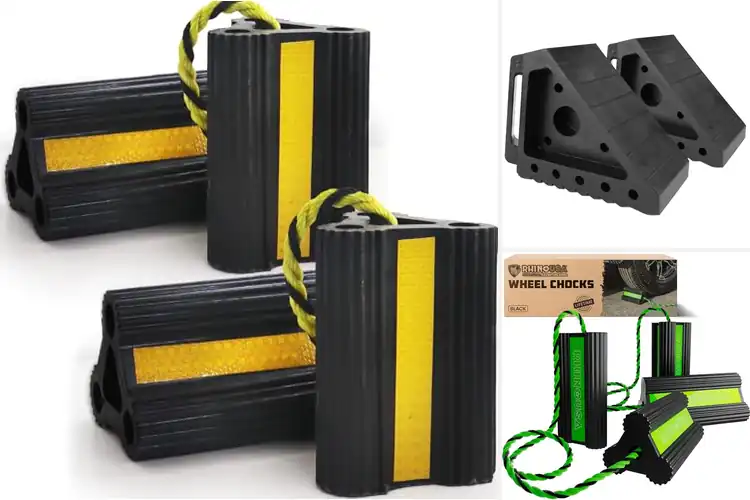 Detailed view of Best Trailer Wheel Chocks