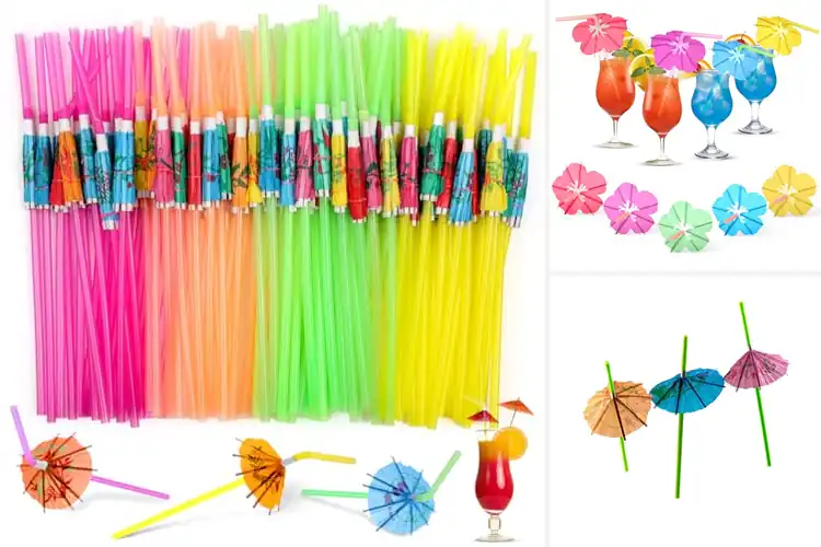Detailed view of Best Umbrella Straws for Parties