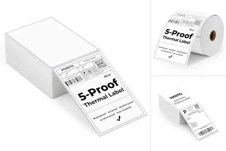 Detailed view of Best Waterproof 4×6 Thermal Labels