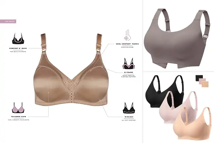 Detailed view of Best Wireless Bras For Double Support