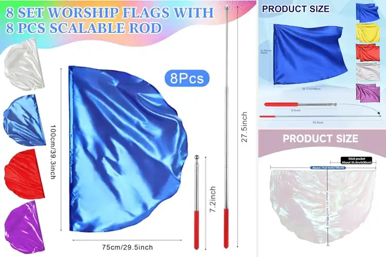 Detailed view of Best Worship Flag Sets