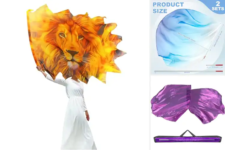 Detailed view of Best Worship Flags for Church