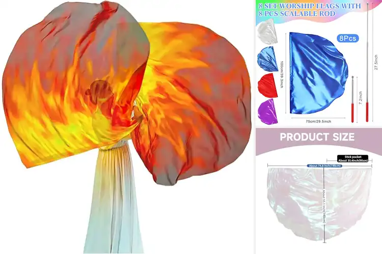 Detailed view of Best Worship Flags For Dance